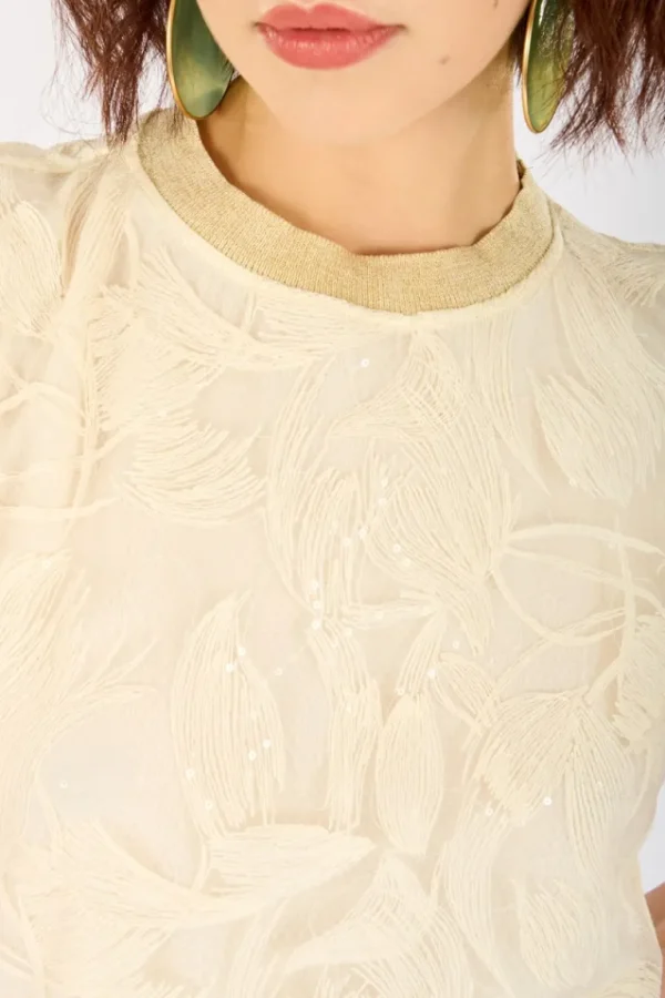 Giorgia & Johns Maglia devore' e lurex